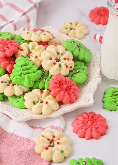 Classic Spritz Cookies Recipe Pressed Cookies Lil Luna