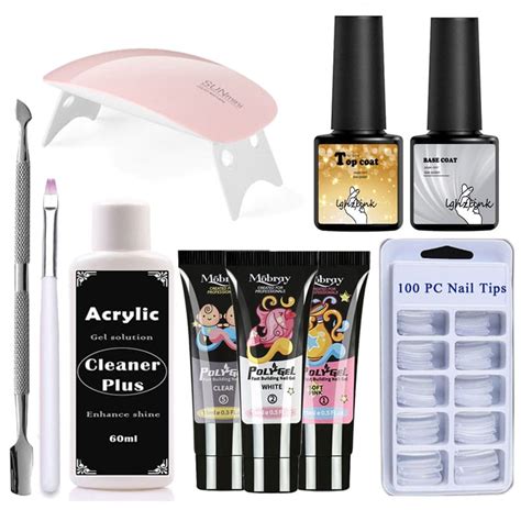 We reviewed the top rated kits with the best colors & easiest application! Mobray Easy PolyGel Nail Lengthening Kit - Low Prices ...