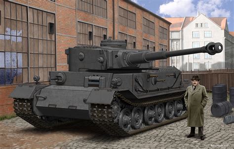 Wallpaper Germany Tank Barrels Heavy Panzerkampfwagen Vi Tiger P