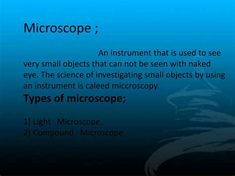Numerical Aperture And Limits Of Resolution Of Microscope Ppt