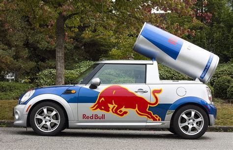 Red Bull Mini Spotted At Ubc Red Bull Mini Cooper Old Mini Cooper