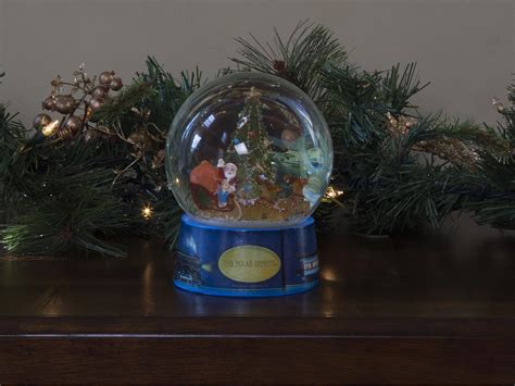 The Polar Express North Pole Tree Light Up Water Globe