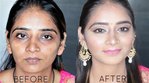 Indian Woman Before And After Makeup