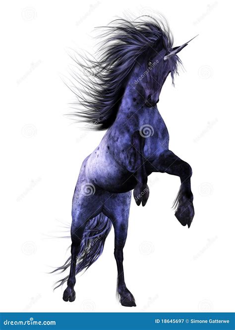 Blue Unicorn 2 Stock Illustration Illustration Of Unicorn 18645697