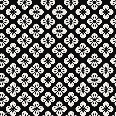 Download Premium Vector Of Seamless Japanese Pattern With Floral Motif