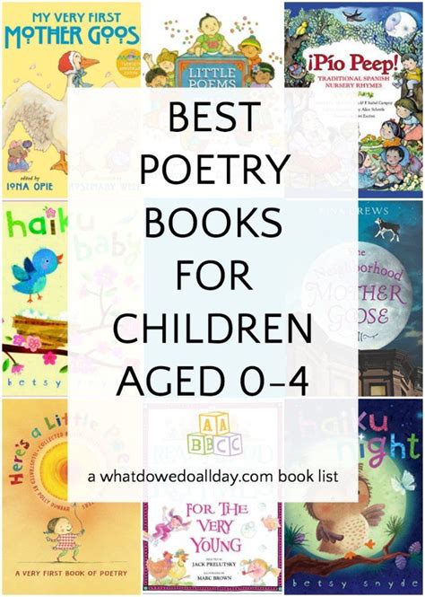 The Best Poetry Books To Read To Babies And Toddlers Poetry Books For