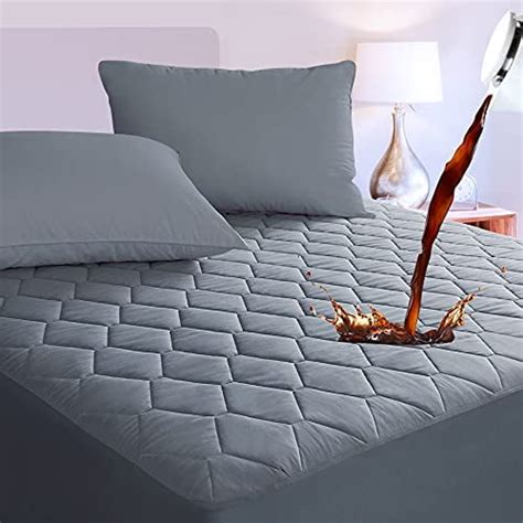 Sinsaay Twin Xl Size Quilted Fitted Mattress Pad Breathable Waterproof