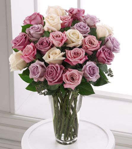 Pams Garden Pastel Mixed Flowers Premium Pastel Rose Bouquet N16 4309p
