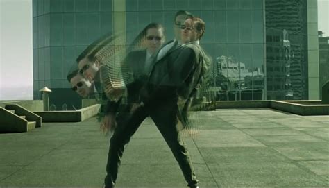 The Iconic Bullet Dodging Moment In The Matrix Is Perfect For A Rooftop
