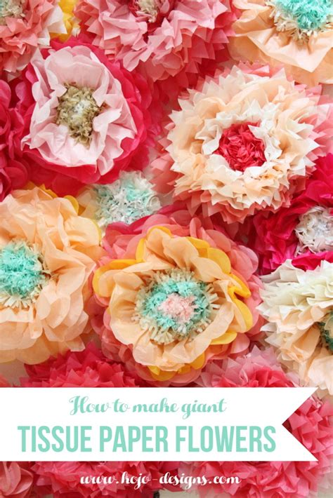 How To Make Giant Tissue Paper Flowers