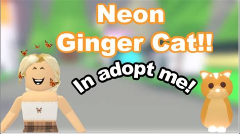 Making A Neon Ginger Cat In Adopt Me Youtube