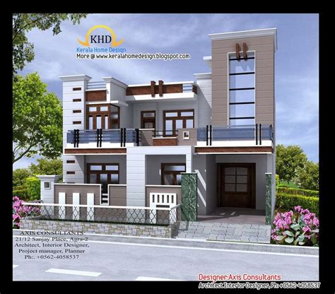 Terrific Front Design Of Small House In India Design