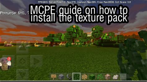Mcpe Guide On How To Install The Texture Pack Youtube