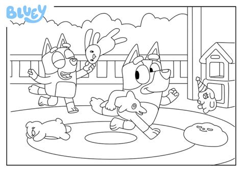 Print Your Own Colouring Sheet Of Blueys Playroom
