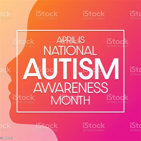 April Is National Autism Awareness Month Vector Illustration Holiday