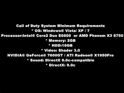 Learn in a minute what pc you need to run and to play call of duty: Call of Duty Black Ops II System Requirements - YouTube