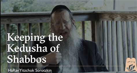 Which Body Part Is Shabbos Compared To Inspiring New Video