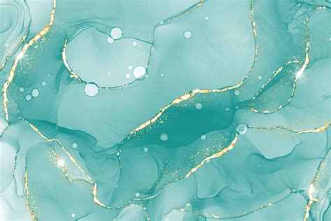 Top Teal And Gold Marble Wallpaper In Cdgdbentre