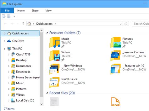 Make Windows 10 File Explorer Always Open To This Pc