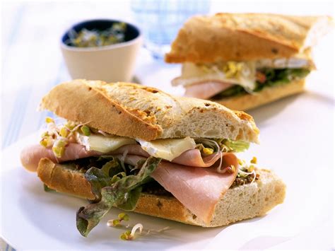 Ham And Brie Baguette Sandwiches Recipe Eat Smarter Usa