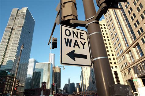 One Way Street Sign In The Downtown Photograph By Thepixelchef Fine