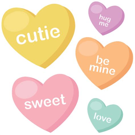 Candy Hearts SVG cutting files valentine svg files valentines svg cuts