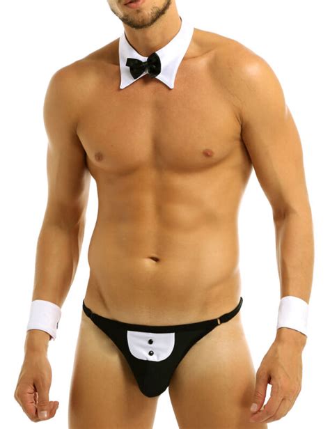 mens gay thongs underwear tuxedo costume sexy maid waiter cosplay lingerie suits ebay