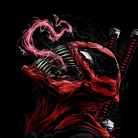 2932x2932 Venom As Deadpool Art Ipad Pro Retina Display Hd