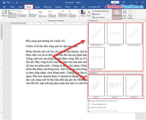 How To Create And Delete Watermark In Word 2016