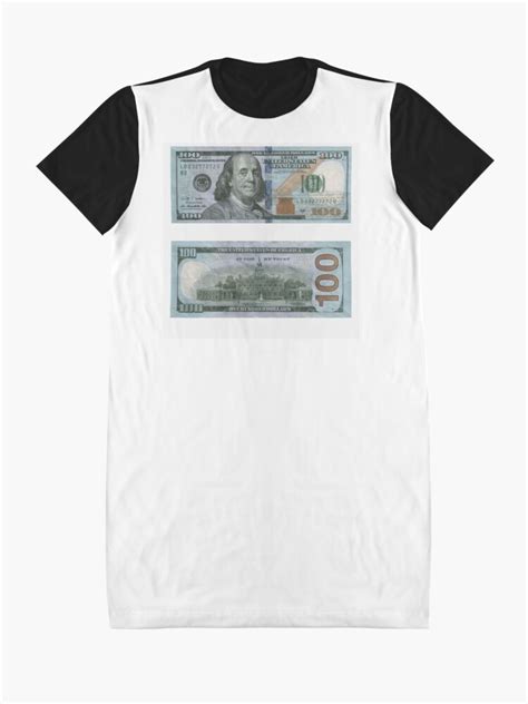 100 Dollar Bill Money Graphic T Shirt Dress For Sale By Rocklanone