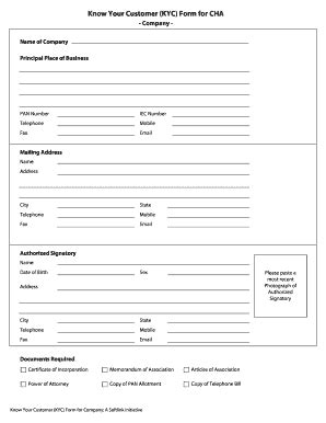 Kyc Form For Cha / Icon Kyc Schedule The Icon Kyc Process Will Begin On By Icon Foundation Hello Icon World Medium - Instructions to fill the form: