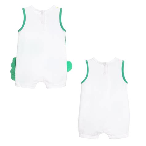 Mayoral Newborn Green And White Shorties 2 Pack Childrensalon Outlet
