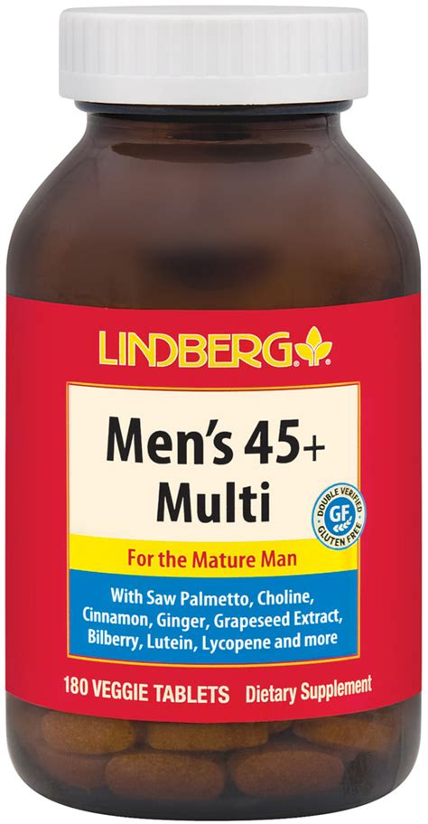 Mens 45 Multi 180 Tablets Pipingrock Health Products