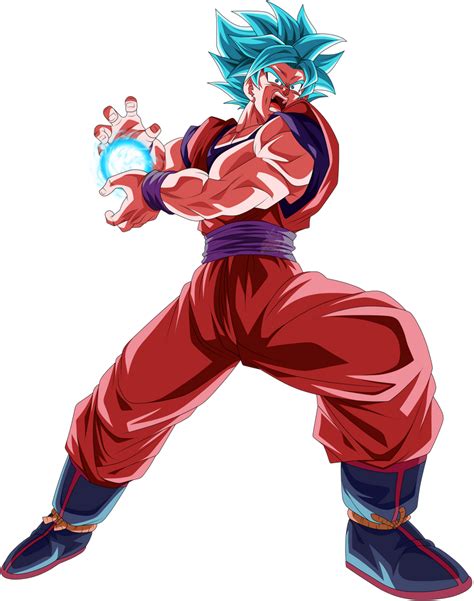 Goku cannot control his body after using ssj blue kaioken, goku teleports in with arale english dub. Goku Blue Kaioken by arbiter720 on DeviantArt in 2020 ...