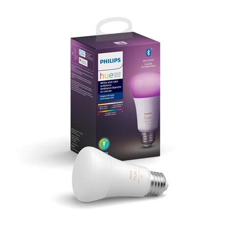 Philips Hue 75w Equivalent A19 White And Colour Ambience 2200 6500k