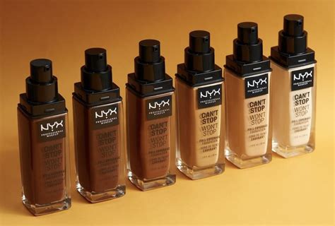 Nyx Cosmetics Cant Stop Wont Stop Full Coverage Foundation Review