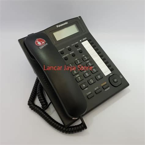 Jual Termuraah Telepon Meja Kantor Panasonic Kx Ts880 Hitam Shopee