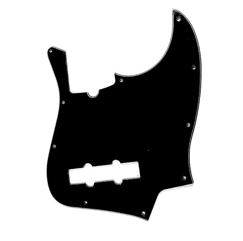 Jazz Bass Pickguard Black Ply For Fender Squier Style Jass Bass My