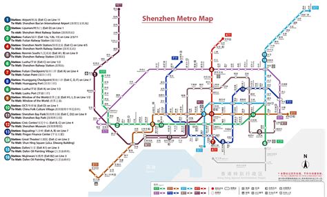 Shenzhen Metro Map Shenzhen Subway Map Subway Lines