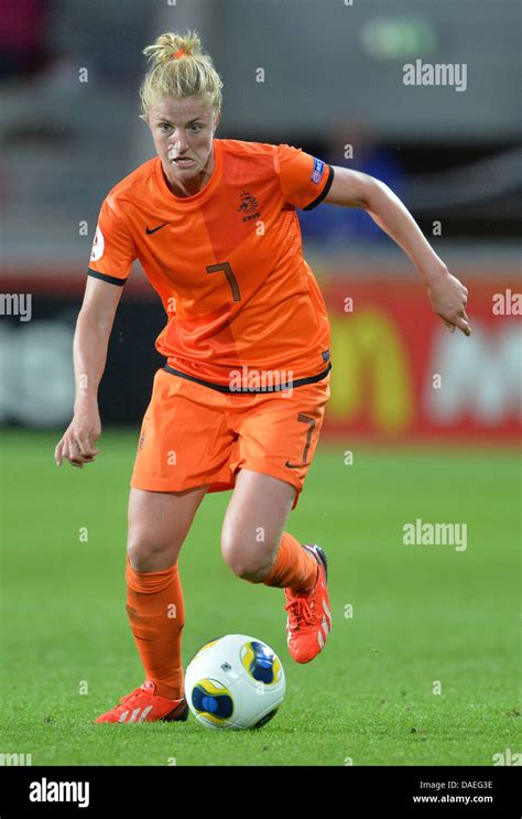 Kirsten Van De Ven Of The Netherland On The Ball During The Uefa Women