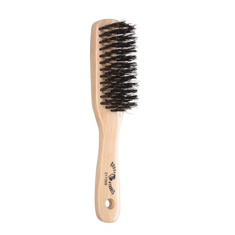 The long nylon pins are designed to remove tangles from your hair for a painless brushing process. Brush Strokes Soft Boar Bristle Wooden Styling Brush