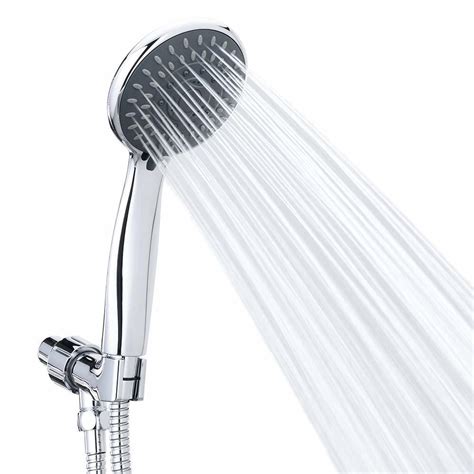 Bath High Pressure 5 Setting Shower Head Bathroom Hand Held Showerhead Water Saving Showers