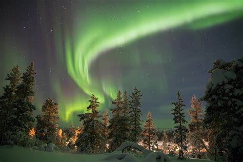 See The Northern Lights And A Moonbow Captured Over Sweden