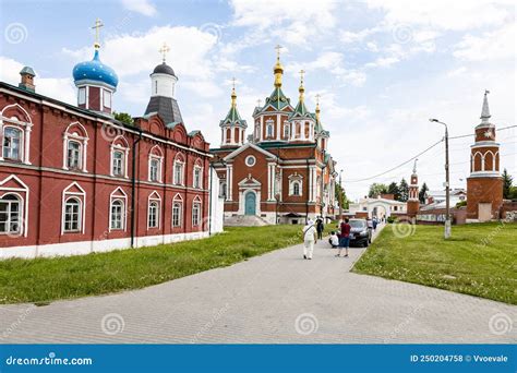 People In Uspensky Brusensky Monastery In Kolomna Editorial Stock Photo