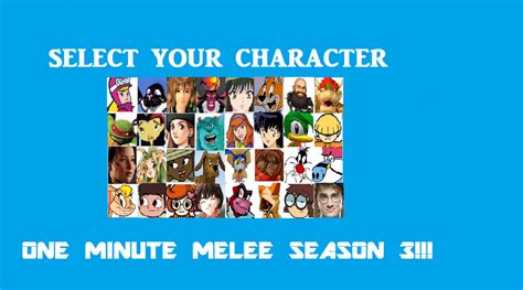 One Minute Melee Select Your Character Season 3 By Orange Ratchet On