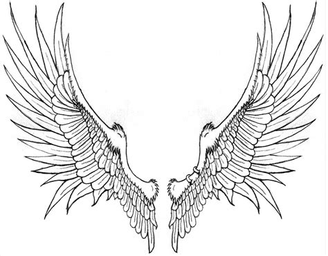 Realistic Angel Wings Drawing At Free For Personal