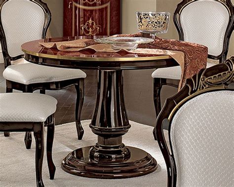 Italian serie a table live. Classic Style Round Dining Table Made in Italy 33D495