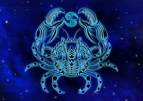 Download Star Sign Cancer Blue Crab Digital Art Wallpaper