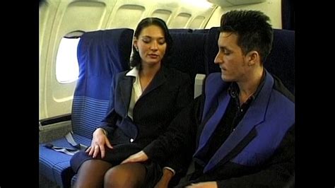 Brunette Beauty Wearing Stewardess Uniform Gets Fucked On A Plane Xxx