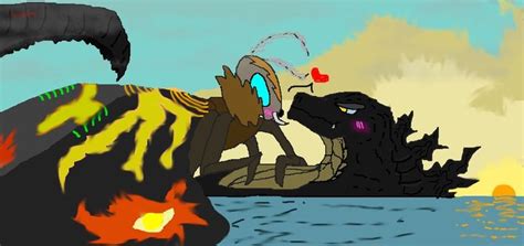 Legendary Couple Improved By Gojifan On Deviantart Cute Godzilla Godzilla X Mothra